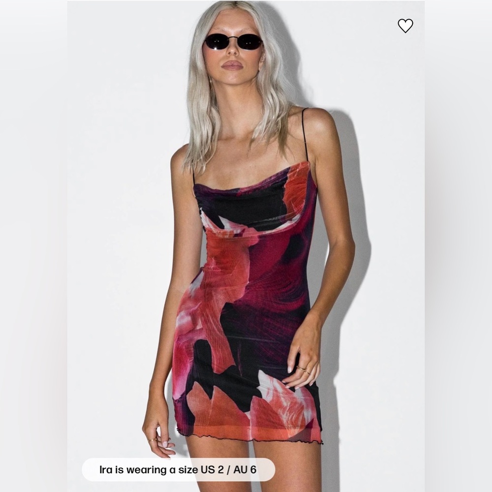 Princess Polly Strapless Floral Mini Dress